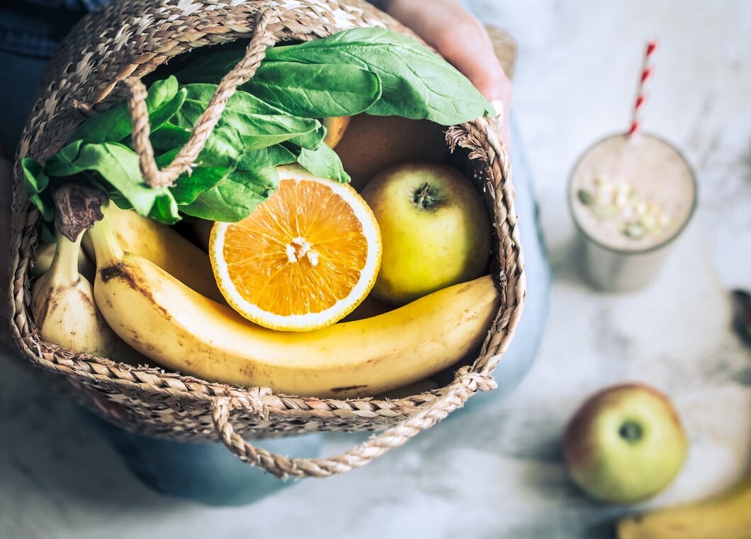 Fresh fruits and vegetables representing healthy everyday nutrition and wellness habits